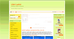 Desktop Screenshot of librilatini.cz