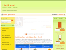 Tablet Screenshot of librilatini.cz